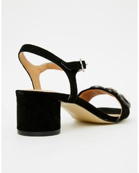 schwarze verzierte Sandaletten von Miss KG