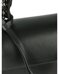 schwarze verzierte Shopper Tasche aus Leder von Elena Ghisellini