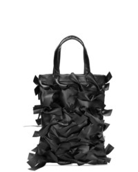 schwarze verzierte Shopper Tasche aus Leder von Comme Des Garçons Girl