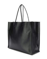 schwarze verzierte Shopper Tasche aus Leder von N°21