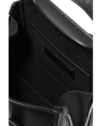 schwarze verzierte Shopper Tasche aus Leder von Alexander McQueen