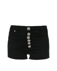 schwarze verzierte Shorts von Dondup