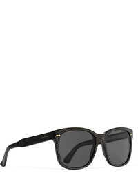schwarze verzierte Sonnenbrille von Gucci