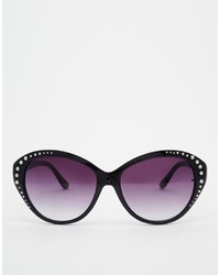 schwarze verzierte Sonnenbrille von Jeepers Peepers