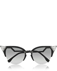 schwarze verzierte Sonnenbrille von Fendi