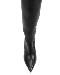 schwarze verzierte Stiefel von Casadei