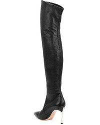 schwarze verzierte Stiefel von Casadei