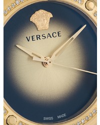 schwarze verzierte Uhr von Versace