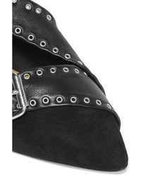 schwarze verzierte Wildleder Ballerinas von Isabel Marant