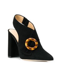 schwarze verzierte Wildleder Pumps von Chloe Gosselin