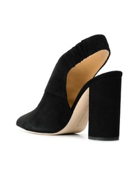 schwarze verzierte Wildleder Pumps von Chloe Gosselin