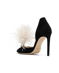 schwarze verzierte Wildleder Pumps von Jimmy Choo