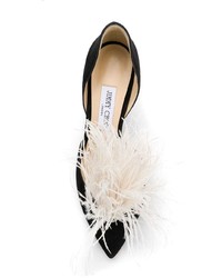 schwarze verzierte Wildleder Pumps von Jimmy Choo