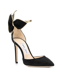 schwarze verzierte Wildleder Pumps von Jimmy Choo