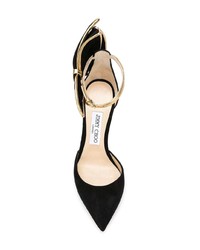 schwarze verzierte Wildleder Pumps von Jimmy Choo