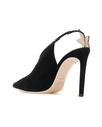 schwarze verzierte Wildleder Pumps von Jimmy Choo