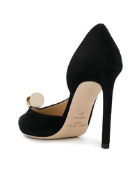 schwarze verzierte Wildleder Pumps von Jimmy Choo