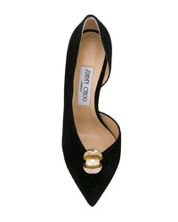 schwarze verzierte Wildleder Pumps von Jimmy Choo