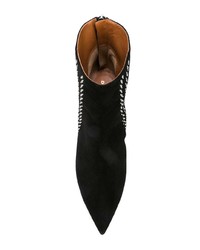 schwarze verzierte Wildleder Stiefeletten von Derek Lam