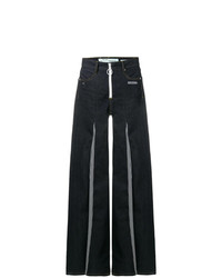 schwarze weite Hose aus Jeans von Off-White