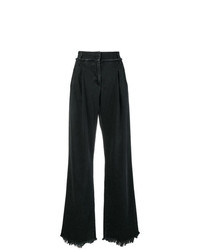 schwarze weite Hose aus Jeans von Philosophy di Lorenzo Serafini