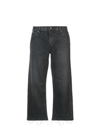 schwarze weite Hose aus Jeans von Simon Miller