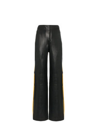 schwarze weite Hose aus Leder von Skiim
