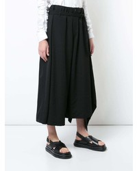 schwarze weite Hose von Yohji Yamamoto