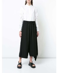 schwarze weite Hose von Yohji Yamamoto