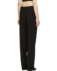 schwarze weite Hose von Anthony Vaccarello