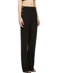 schwarze weite Hose von Anthony Vaccarello