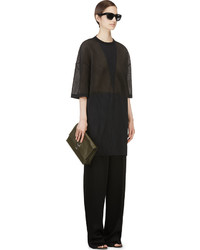 schwarze weite Hose von Calvin Klein Collection