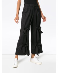 schwarze weite Hose von Simone Rocha