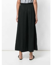 schwarze weite Hose von Ulla Johnson