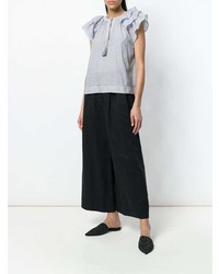 schwarze weite Hose von Ulla Johnson