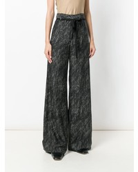 schwarze weite Hose von Ann Demeulemeester