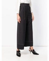 schwarze weite Hose von Temperley London