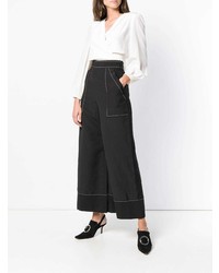 schwarze weite Hose von Temperley London