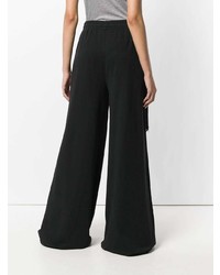 schwarze weite Hose von T by Alexander Wang