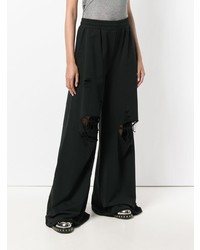 schwarze weite Hose von T by Alexander Wang