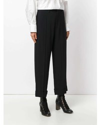 schwarze weite Hose von Chloé