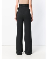 schwarze weite Hose von T by Alexander Wang