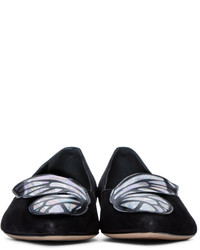 schwarze Wildleder Ballerinas von Sophia Webster