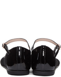 schwarze Wildleder Ballerinas von Repetto