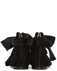 schwarze Wildleder Ballerinas von Chloé