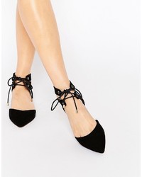 schwarze Wildleder Ballerinas von Carvela