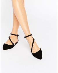 schwarze Wildleder Ballerinas von Carvela