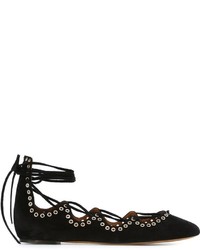 schwarze Wildleder Ballerinas von Etoile Isabel Marant