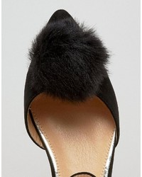 schwarze Wildleder Ballerinas von Miss KG