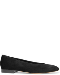 schwarze Wildleder Ballerinas von Mansur Gavriel